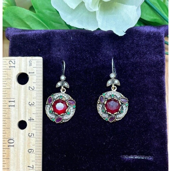 925 Sterling Silver Turkish Vintage Jewelry Set  for Women,NEW,Antique,Handmade - Picture 4 of 8